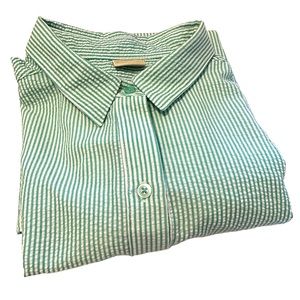 Boca Bay Seersucker Stripe Shirt L